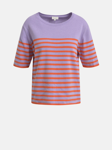 MILANO ITALY Damen Kurzarmpullover, lavendel 1 MILANO ITALY Damen Kurzarmpullover, lavendel