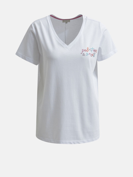 MILANO ITALY Damen T-Shirt, weiß 1 MILANO ITALY Damen T-Shirt, weiß