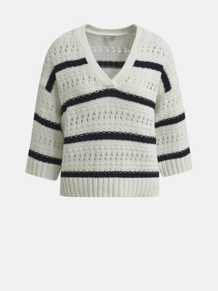 MILANO ITALY Damen Pullover, creme 1 MILANO ITALY Damen Pullover, creme