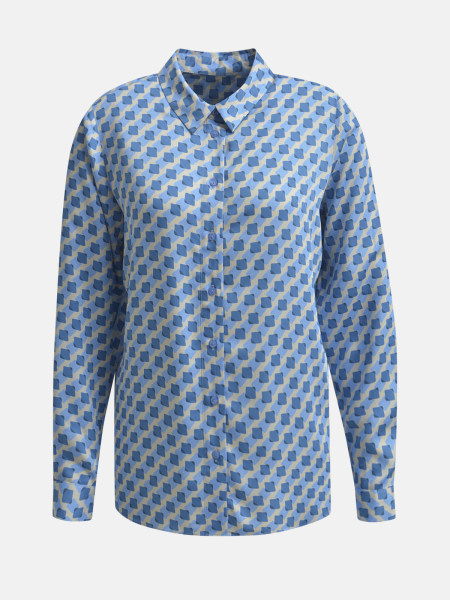 MILANO ITALY Damen Bluse, blau 1 MILANO ITALY Damen Bluse, blau