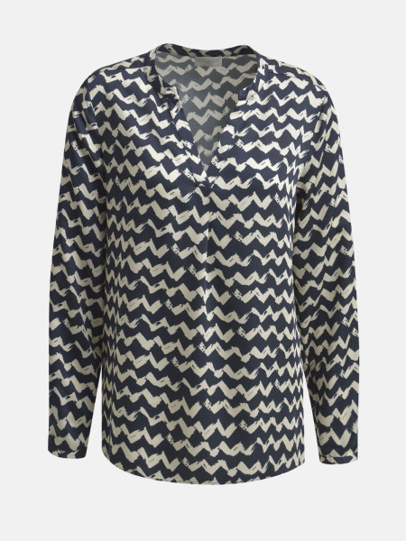 MILANO ITALY Damen Bluse, dunkelblau 1 MILANO ITALY Damen Bluse, dunkelblau