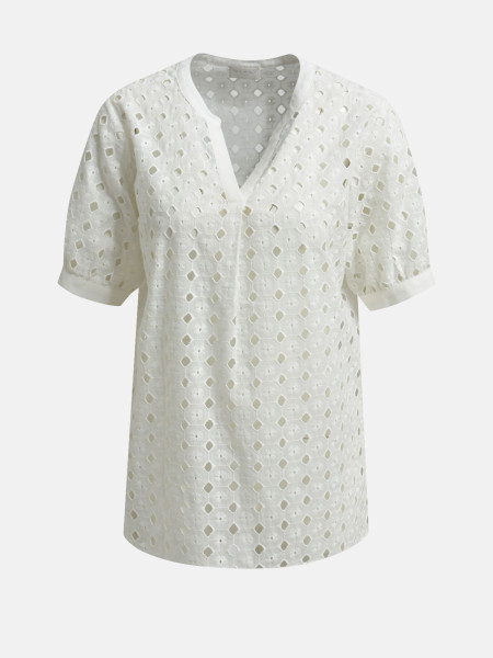 MILANO ITALY Damen Bluse, offwhite 1 MILANO ITALY Damen Bluse, offwhite