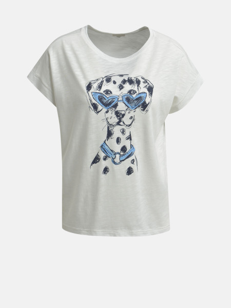 MILANO ITALY Damen T-Shirt, creme 1 MILANO ITALY Damen T-Shirt, creme