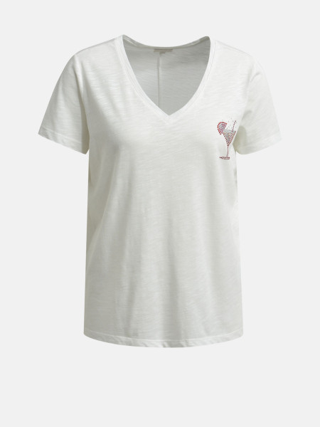 MILANO ITALY Damen T-Shirt, creme 1 MILANO ITALY Damen T-Shirt, creme