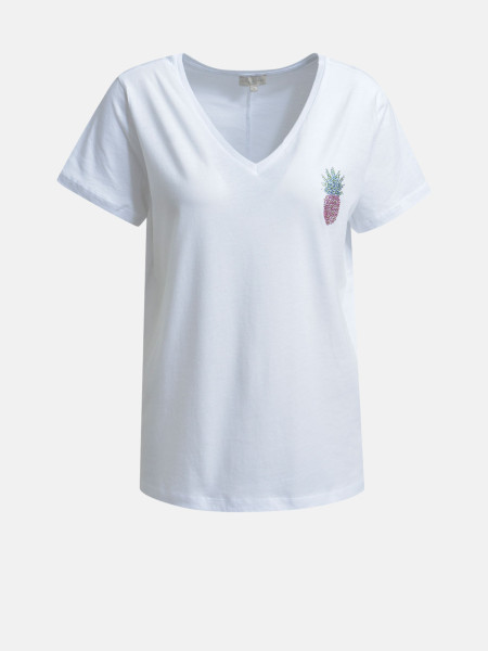 MILANO ITALY Damen T-Shirt, weiß 1 MILANO ITALY Damen T-Shirt, weiß