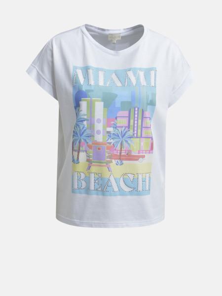 MILANO ITALY Damen T-Shirt, weiß 1 MILANO ITALY Damen T-Shirt, weiß