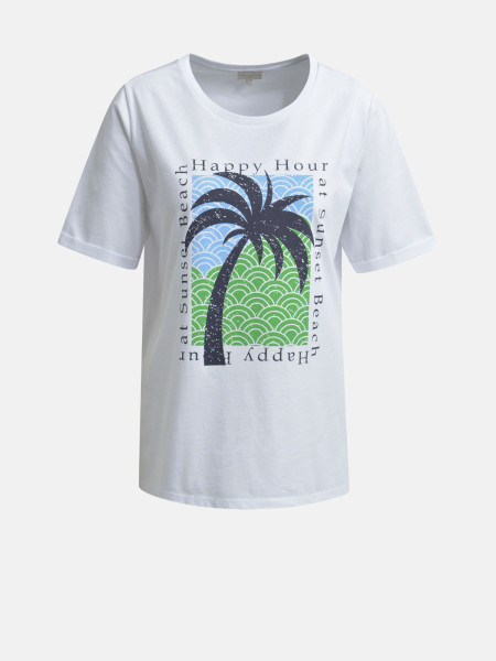 MILANO ITALY Damen T-Shirt, weiß 1 MILANO ITALY Damen T-Shirt, weiß