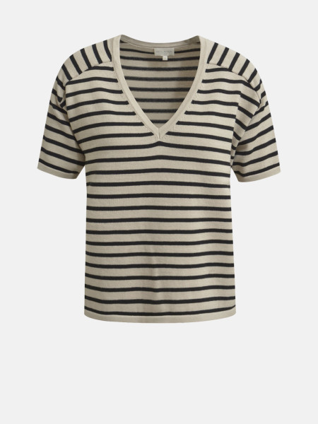 MILANO ITALY Damen Kurzarmpullover, schwarz 1 MILANO ITALY Damen Kurzarmpullover, schwarz