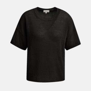 MILANO ITALY Damen Strick-Shirt, schwarz