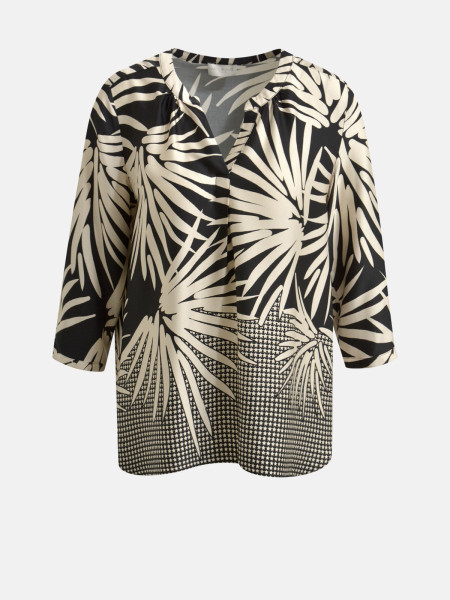 MILANO ITALY Damen Bluse, schwarz 1 MILANO ITALY Damen Bluse, schwarz