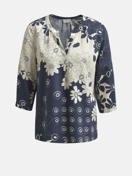 MILANO ITALY Damen Bluse, navy 1 MILANO ITALY Damen Bluse, navy