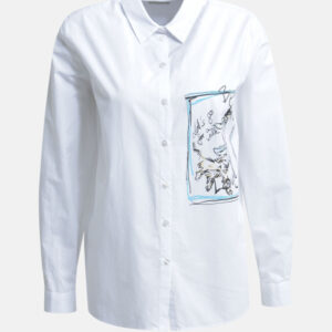 MILANO ITALY Damen Bluse, weiß