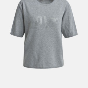 MILANO ITALY Damen Kurzarmpullover, grau