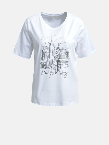 MILANO ITALY Damen T-Shirt, weiß 1 MILANO ITALY Damen T-Shirt, weiß