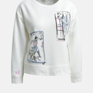 MILANO ITALY Damen Sweatshirt, creme