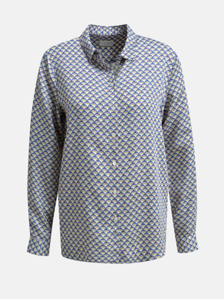 MILANO ITALY Damen Bluse, blau 1 MILANO ITALY Damen Bluse, blau