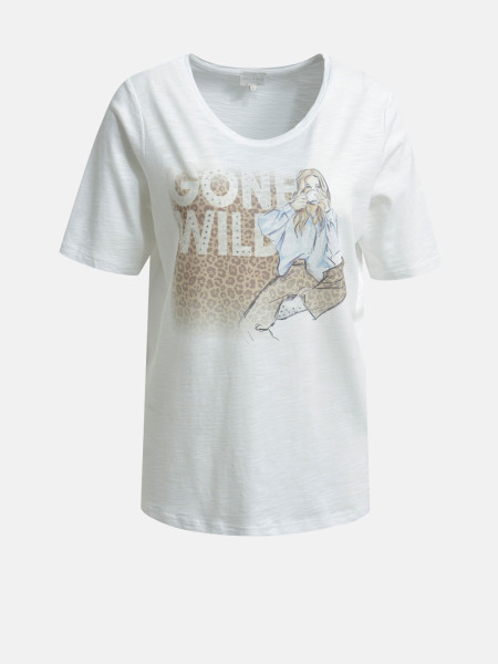 MILANO ITALY Damen T-Shirt, offwhite 1 MILANO ITALY Damen T-Shirt, offwhite