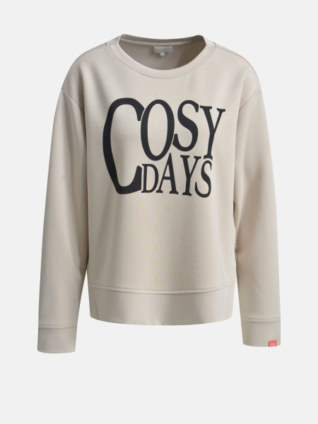 MILANO ITALY Damen Sweatshirt, beige 1 MILANO ITALY Damen Sweatshirt, beige