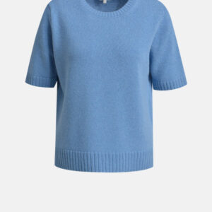 MILANO ITALY Damen Kurzarmpullover, blau