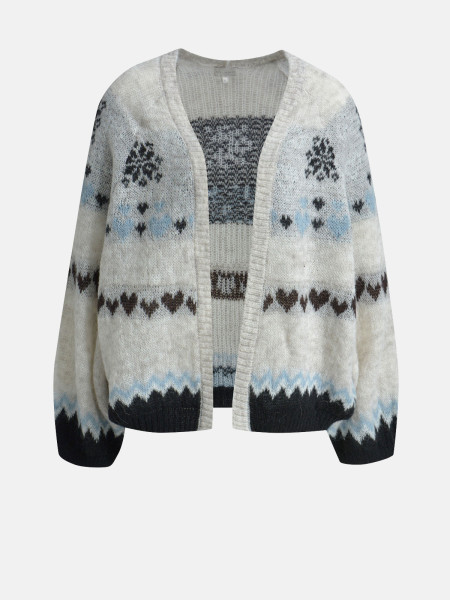 MILANO ITALY Damen Strickjacke, creme 1 MILANO ITALY Damen Strickjacke, creme