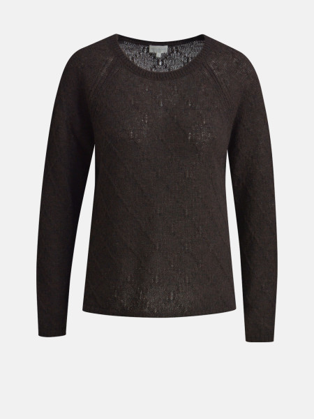 MILANO ITALY Damen Pullover, mocca 1 MILANO ITALY Damen Pullover, mocca