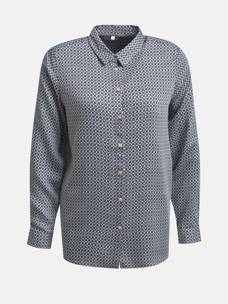 MILANO ITALY Damen Bluse, mocca 1 MILANO ITALY Damen Bluse, mocca