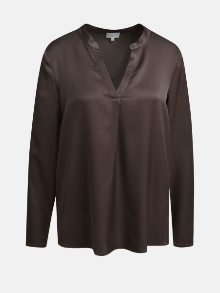 MILANO ITALY Damen Bluse, mocca 1 MILANO ITALY Damen Bluse, mocca