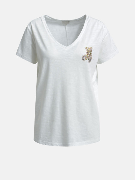 MILANO ITALY Damen T-Shirt, creme 1 MILANO ITALY Damen T-Shirt, creme