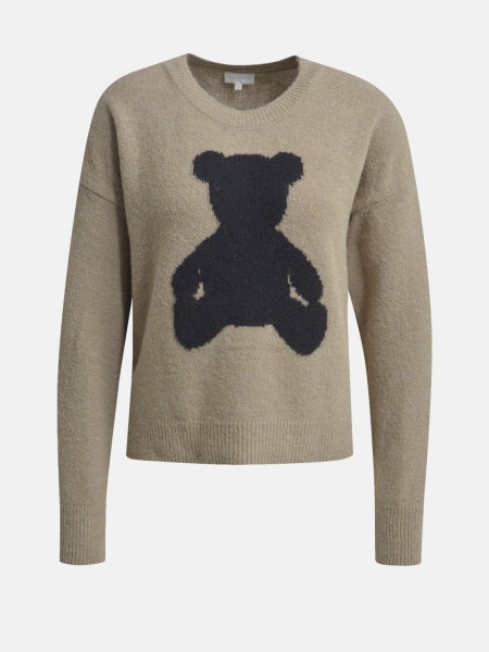 MILANO ITALY Damen Pullover, hellbraun 1 MILANO ITALY Damen Pullover, hellbraun