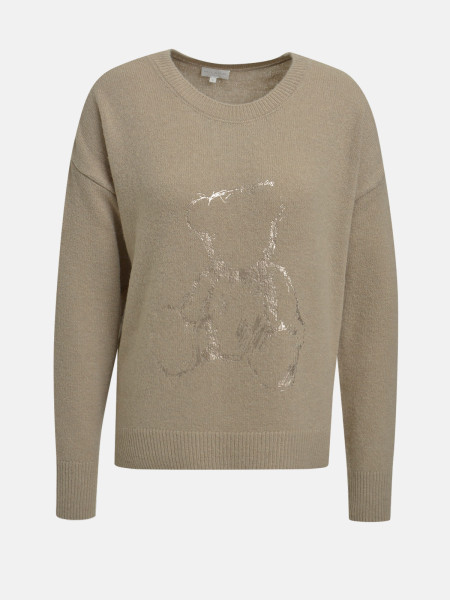 MILANO ITALY Damen Pullover, hellbraun 1 MILANO ITALY Damen Pullover, hellbraun