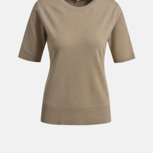 MILANO ITALY Damen Strickshirt, hellbraun