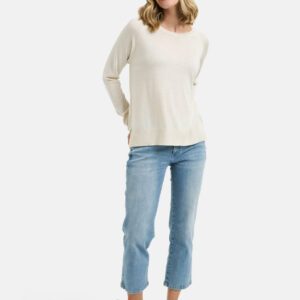 MILANO ITALY Damen Pullover, creme