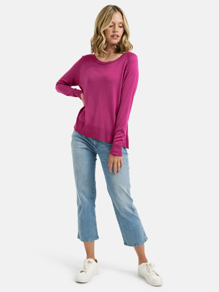 MILANO ITALY Damen Pullover, pink 1 MILANO ITALY Damen Pullover, pink