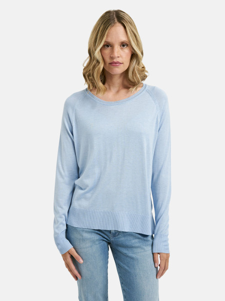 MILANO ITALY Damen Pullover, hellblau 1 MILANO ITALY Damen Pullover, hellblau