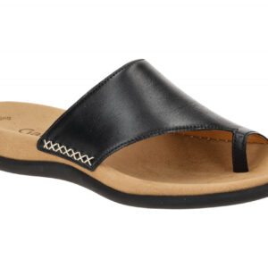 Gabor 03.700.27 schwarz - Pantoletten f?r Damen