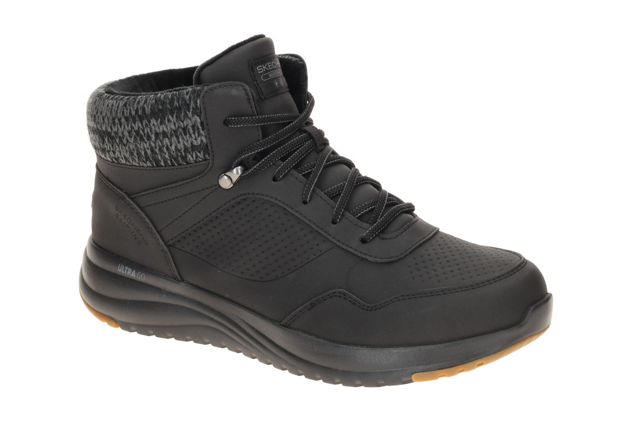 Skechers ON 144739 BKGY schwarz - Mid Cut Sneakers f?r Damen 1 Skechers ON 144739 BKGY schwarz - Mid Cut Sneakers f?r Damen