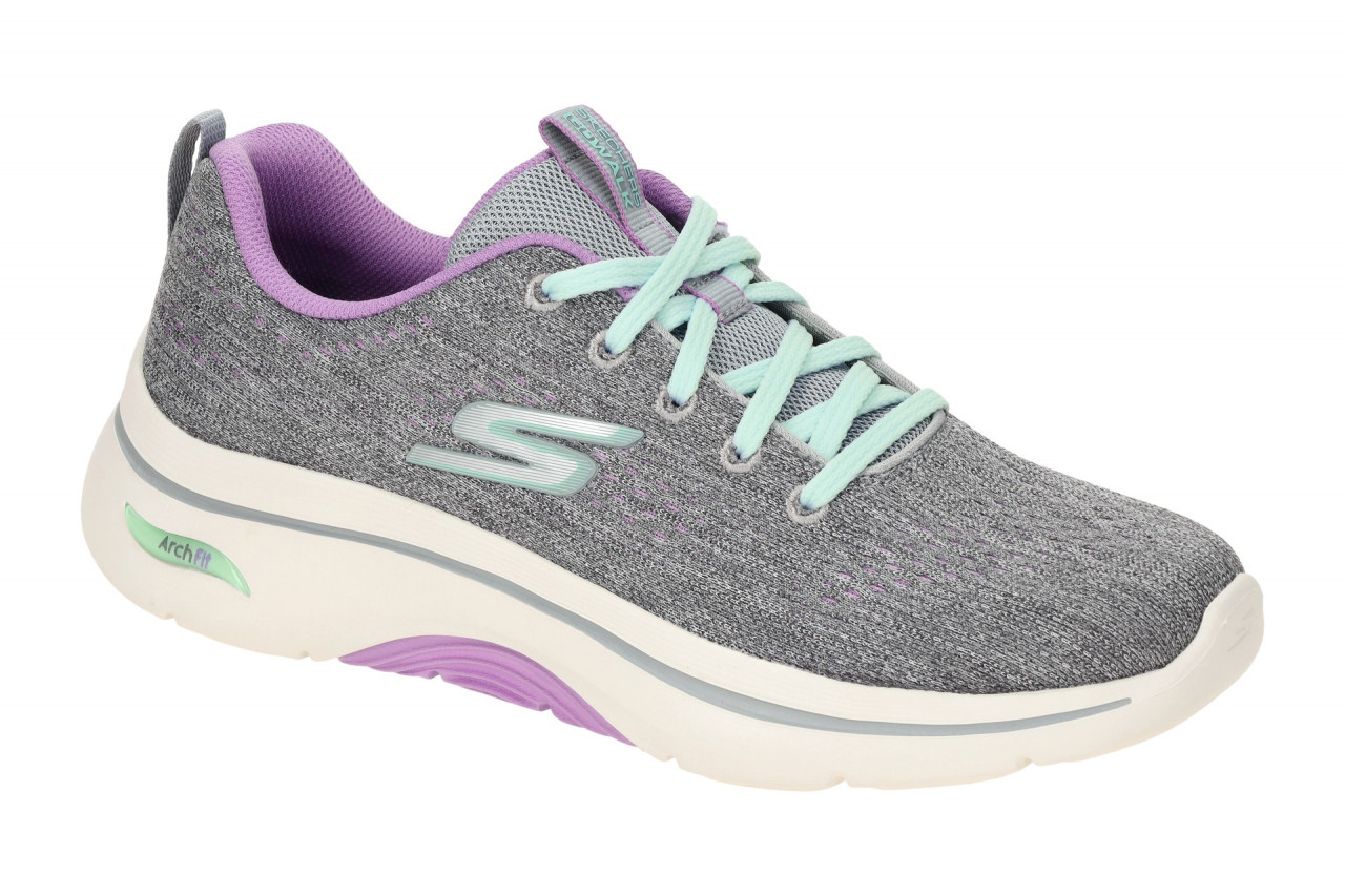Skechers GO WALK ARCH FIT 2.0 125311/GYLV grau - sportliche Halbschuhe f?r Damen 1 Skechers GO WALK ARCH FIT 2.0 125311/GYLV grau - sportliche Halbschuhe f?r Damen