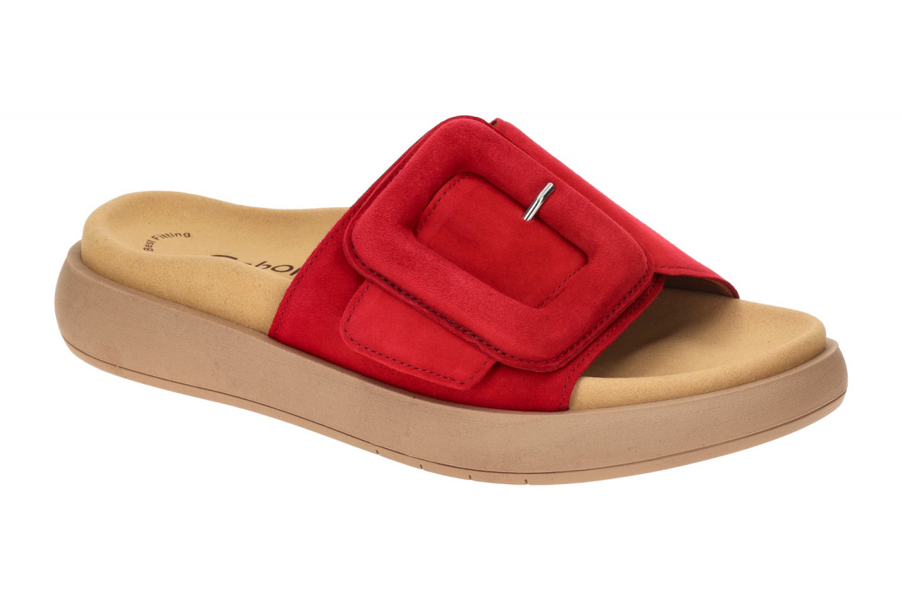 Gabor 63.751.15 rot - bequeme Pantolette f?r Damen 1 Gabor 63.751.15 rot - bequeme Pantolette f?r Damen