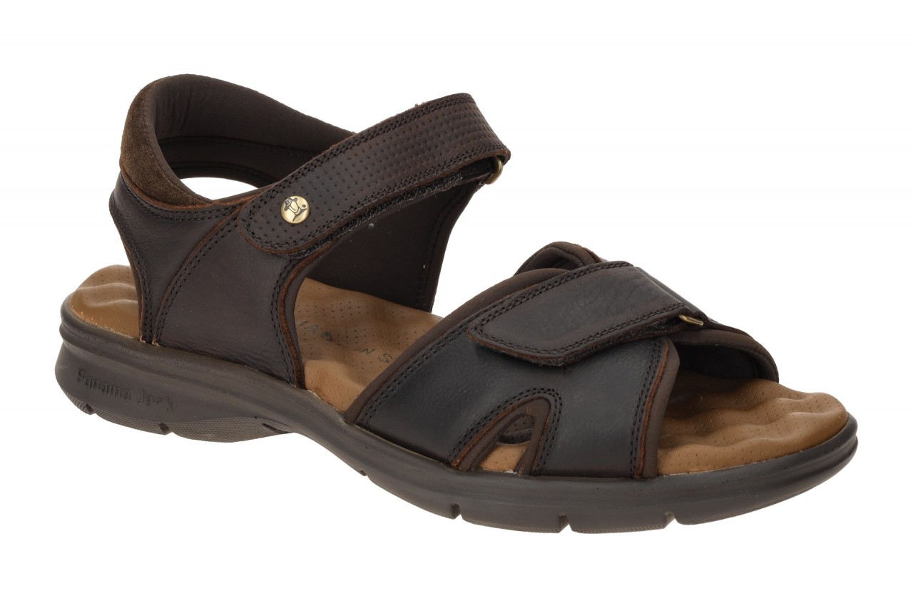 Panama Jack Sanders C17 marron dunkel-braun - bequeme Sandale f?r Herren 1 Panama Jack Sanders C17 marron dunkel-braun - bequeme Sandale f?r Herren