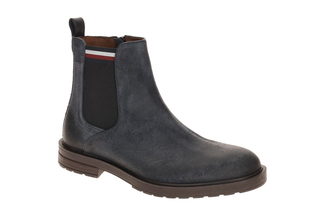 Tommy Hilfiger CLEATED HILFIGER FM05560 DW5 blau - elegante Stiefelette f?r H... 1 Tommy Hilfiger CLEATED HILFIGER FM05560 DW5 blau - elegante Stiefelette f?r H...