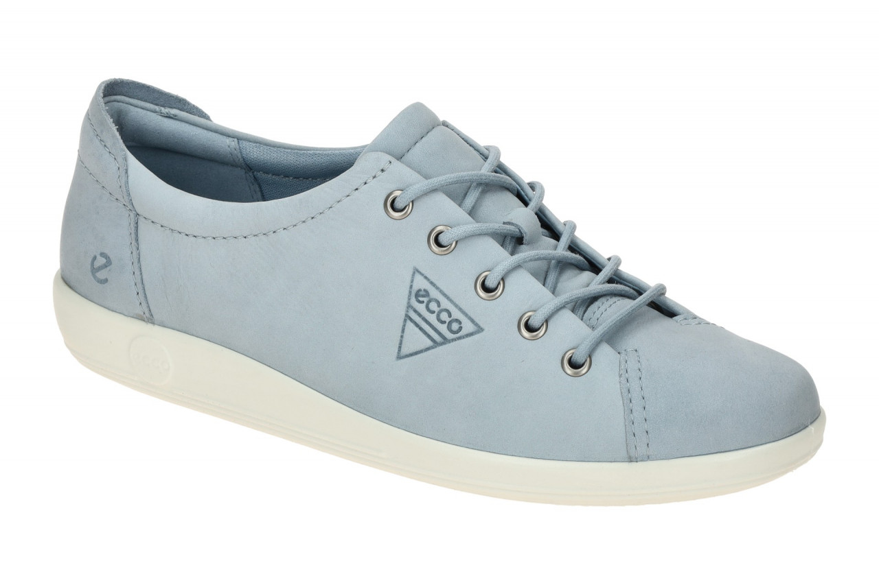 Ecco SOFT 2.0 20650302434 hell-blau - bequeme Halbschuhe f?r Damen 1 Ecco SOFT 2.0 20650302434 hell-blau - bequeme Halbschuhe f?r Damen