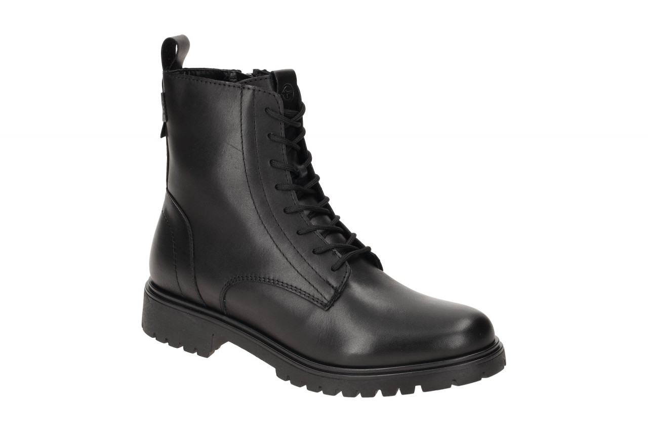 Tamaris Schn?r Stiefel Boots schwarz Echtleder 1-25402-43 1 Tamaris Schn?r Stiefel Boots schwarz Echtleder 1-25402-43