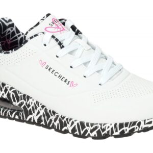 Skechers UNO 155506 WBK wei? - sportliche Halbschuhe f?r Damen