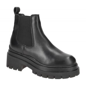 Tamaris Plateau Stiefelette schwarz Glattleder 25462