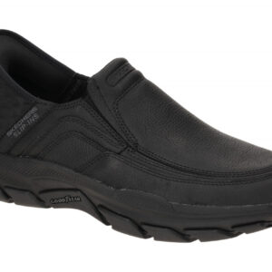 Skechers RESPECTED 204810 BBK schwarz - Slipper f?r Herren