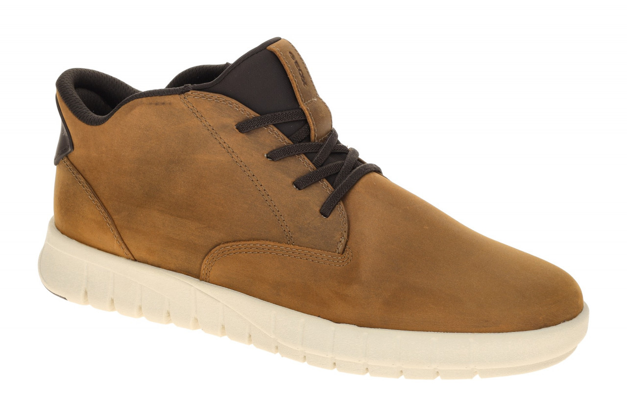 Geox FLEXTRIDE PLUS U56MAB 000FFC6002 hell-braun - Mid Cut Sneakers f?r Herren 1 Geox FLEXTRIDE PLUS U56MAB 000FFC6002 hell-braun - Mid Cut Sneakers f?r Herren