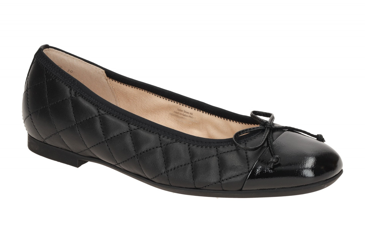 Gabor 62.612.57 schwarz - Ballerina - Halbschuhe - Slipper f?r Damen 1 Gabor 62.612.57 schwarz - Ballerina - Halbschuhe - Slipper f?r Damen