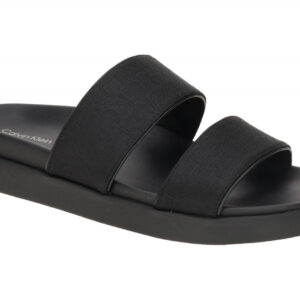 Calvin Klein FLAT SLIDE HW02486 BEH schwarz - sportliche Pantolette f?r Damen