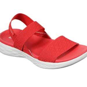 Skechers O-T-G Womens Sandals ON-THE-GO 600 GIRLS TRIP Sandalen Women Rot
