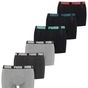 Puma Herren Cat Boxer Shorts Everyday Unterhose Pant Unterwäsche 6 er Pack